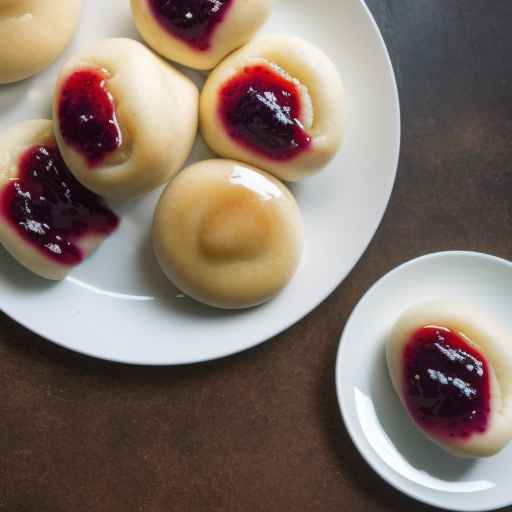 Булочки с арахисовым маслом и желе на пару