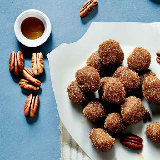 Кукурузные шарики с пеканом и коричневым сахаром