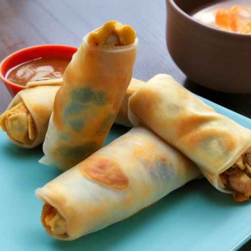 Перуанские куриные яичные рулетики