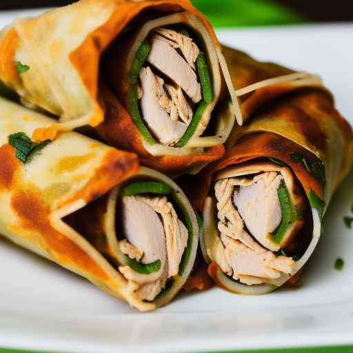 Куриные яичные рулетики с песто