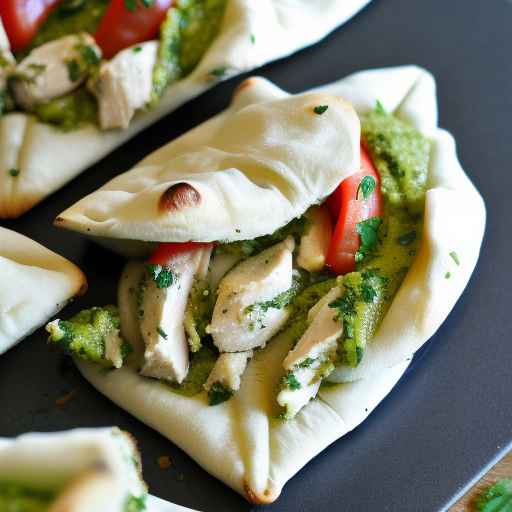 Куриные лаваши с песто