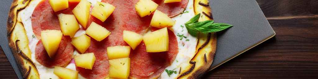 Пицца с ананасами и капиколой