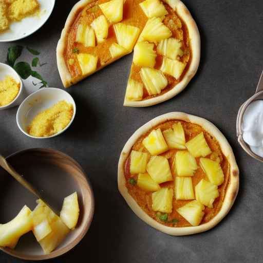Пицца с ананасом и карри
