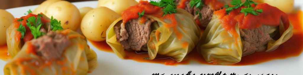 Голубцы по-польски с говядиной и картофелем