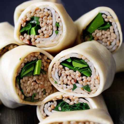 Рулеты с начинкой из свинины и гречки