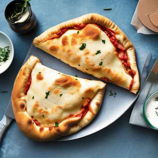 Кальцоне с картофелем и моцареллой