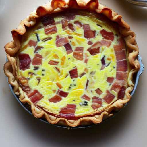 Киш лоррен с беконом