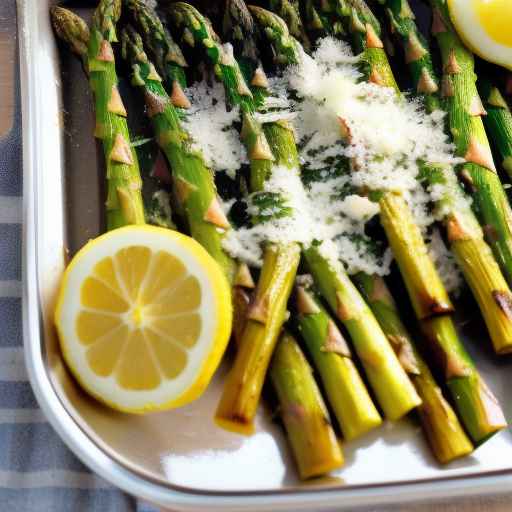 Gebratener Spargel mit Zitrone und Parmesan ist ein köstliches und gesundes Gericht, das sich für je