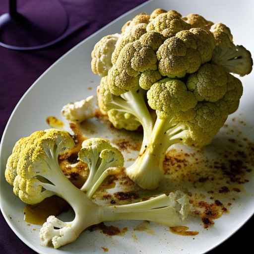 Жареная цветная капуста с куркумой и тмином