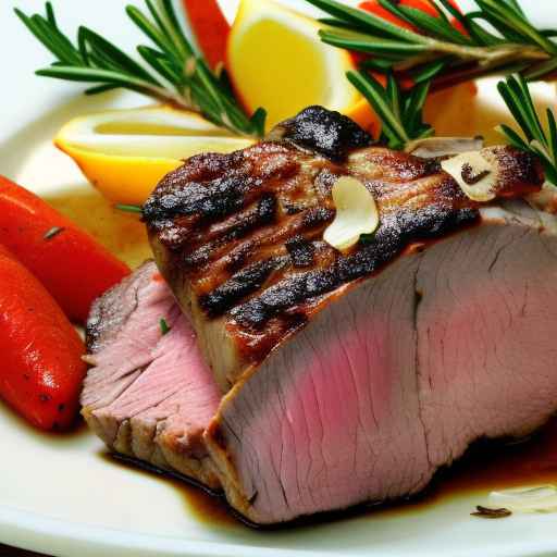 Жареная баранина с розмарином и чесноком