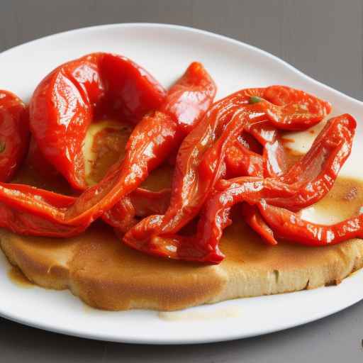 Жареный красный перец