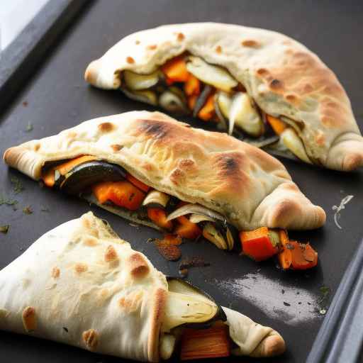 Кальцоне с жареными овощами