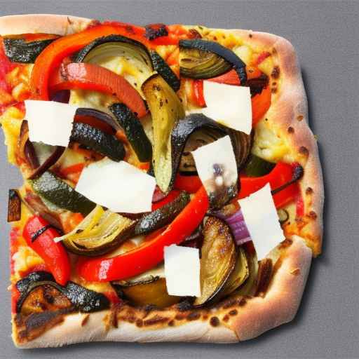 Пицца с запеченными овощами