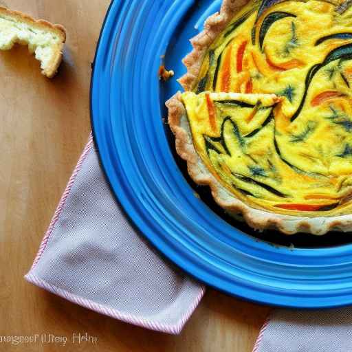 Киш с жареными овощами