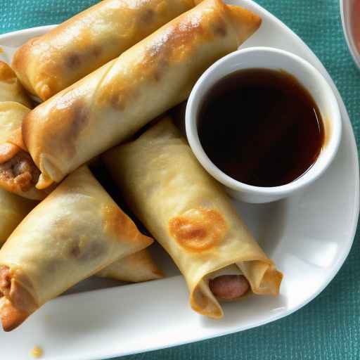 Яичные рулетики с колбасой и яйцом