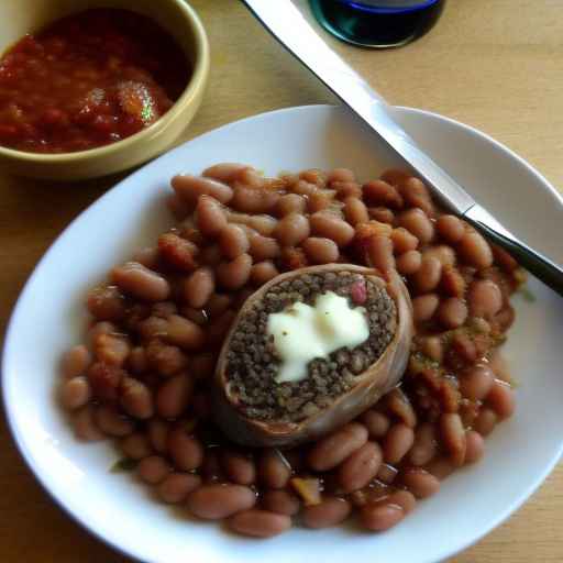 Хаггис с фасолью по-шотландски