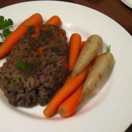Хаггис с репой и морковью по-шотландски