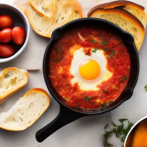Шакшука с корочкой хлеба