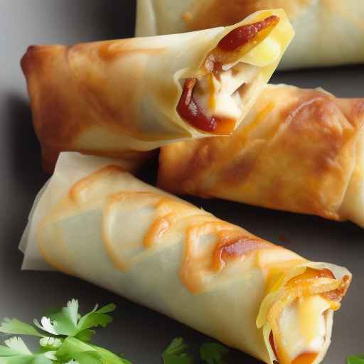 Яичные роллы с копченой гаудой