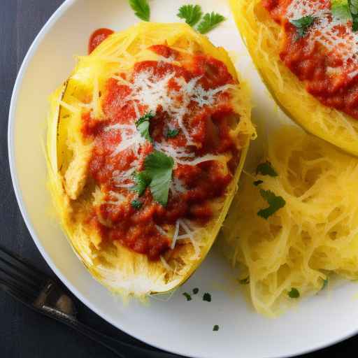 Спагетти сквош с куриным пармом