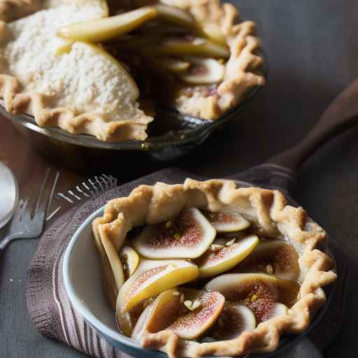 Пряный пирог с инжиром и грушами