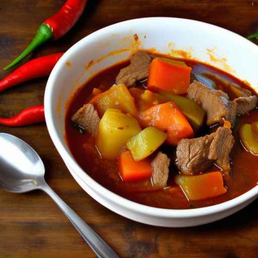 Пряное рагу из говядины с овощами