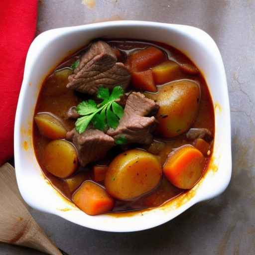 Пряная тушеная говядина с картофелем