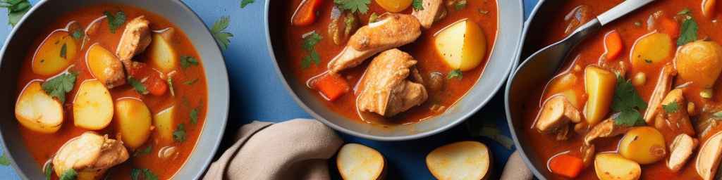 Пряное куриное рагу с картофелем