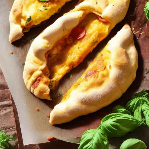 Кальцоне из сквоша и моцареллы