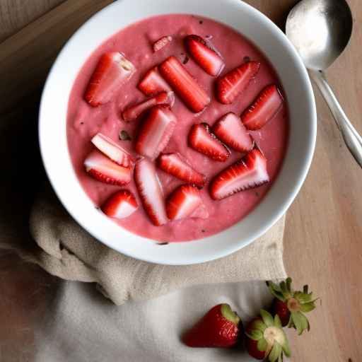 Рецепт каши из клубники и ревеня
