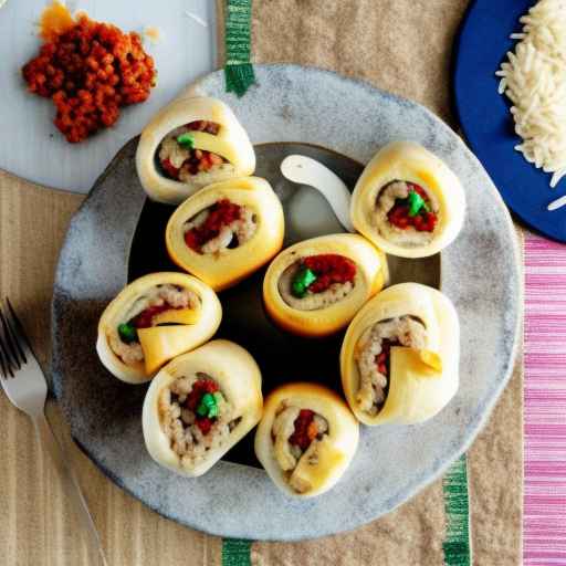 Фаршированные рулеты с говяжьим фаршем и рисом