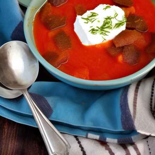 Борщ из сладкого картофеля