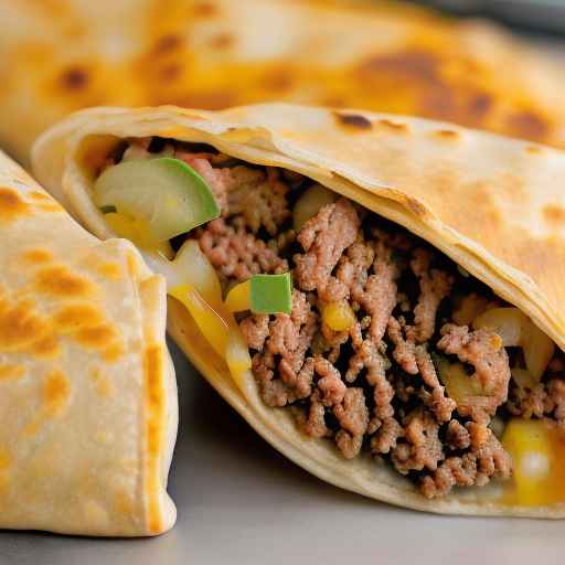Паста Тако с говяжьим фаршем и сыром