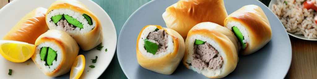 Украинские фаршированные рулеты со свининой и рисом