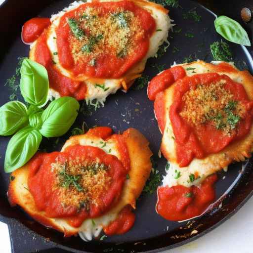 Вегетарианский цыпленок пармезан (с использованием курицы растительного происхождения)