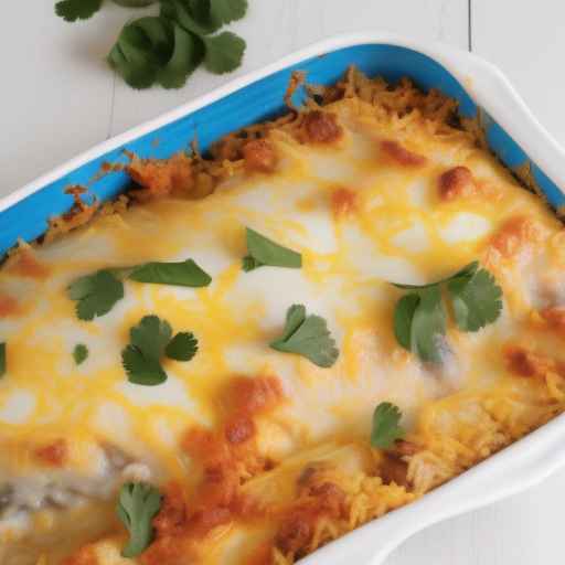Запеканка из белой курицы с энчиладой